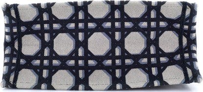 Christian Dior, Pre-Loved Book Tote Macrocannage Canvas Medium, Blue