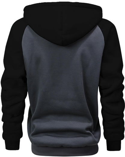 GXAMOY Men's Winter Fleece Hoodies for Men Heavyweight Warm Thick Full Zip Up Sweatshirt Outerwear