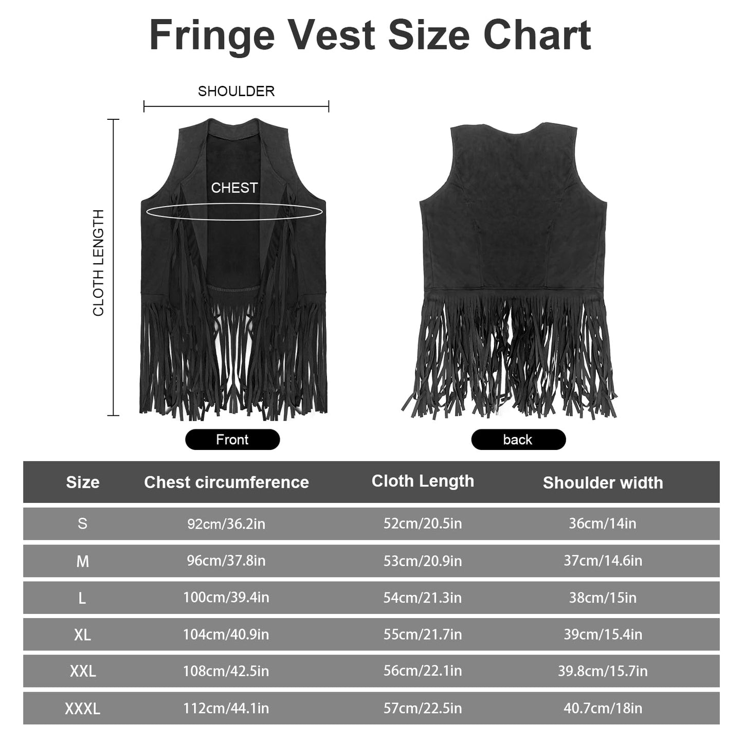 HyperFun Cowgirl Outfits for Women Western Costume Accessories Cowboy Hat Tassels Fringe Vest Earring Hippie Glasses Bandana