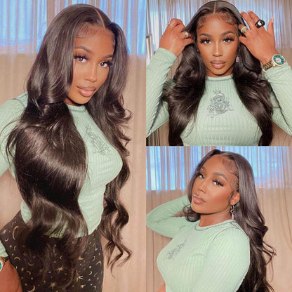 13x6 Lace Front Wigs Human Hair Pre Plucked 180 Density 26 Inch HD Body Wave Lace Front Wigs Human Hair 10A Frontal Wigs Human Hair wigs for Women Glueless Wigs Human Hair Pre Plucked Black wig