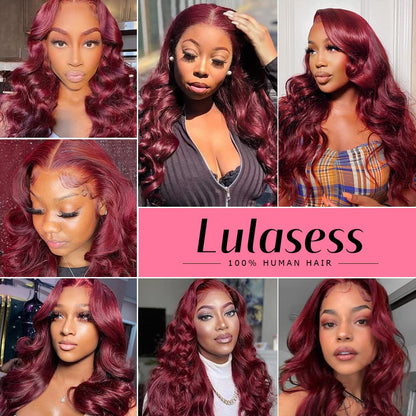 250 Density Curly Lace Front Wigs Human Hair Pre Plucked Hairline Glueless Wig 13x6 HD Lace Frontal Wigs for Women Ginger Orange Colored Ombre Wig Brazilian Virgin Hair 24 Inch
