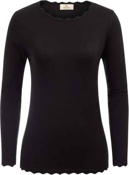 GRACE KARIN Women's High Stretchy Long Sleeve Pullover Sweater Blouse Top