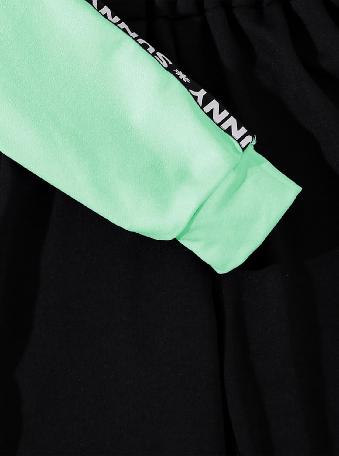 Hilinker Girls Graphic 3 Piece Outfits Workout Crop Hoodie Ribbed Tank and Sweatpants Set