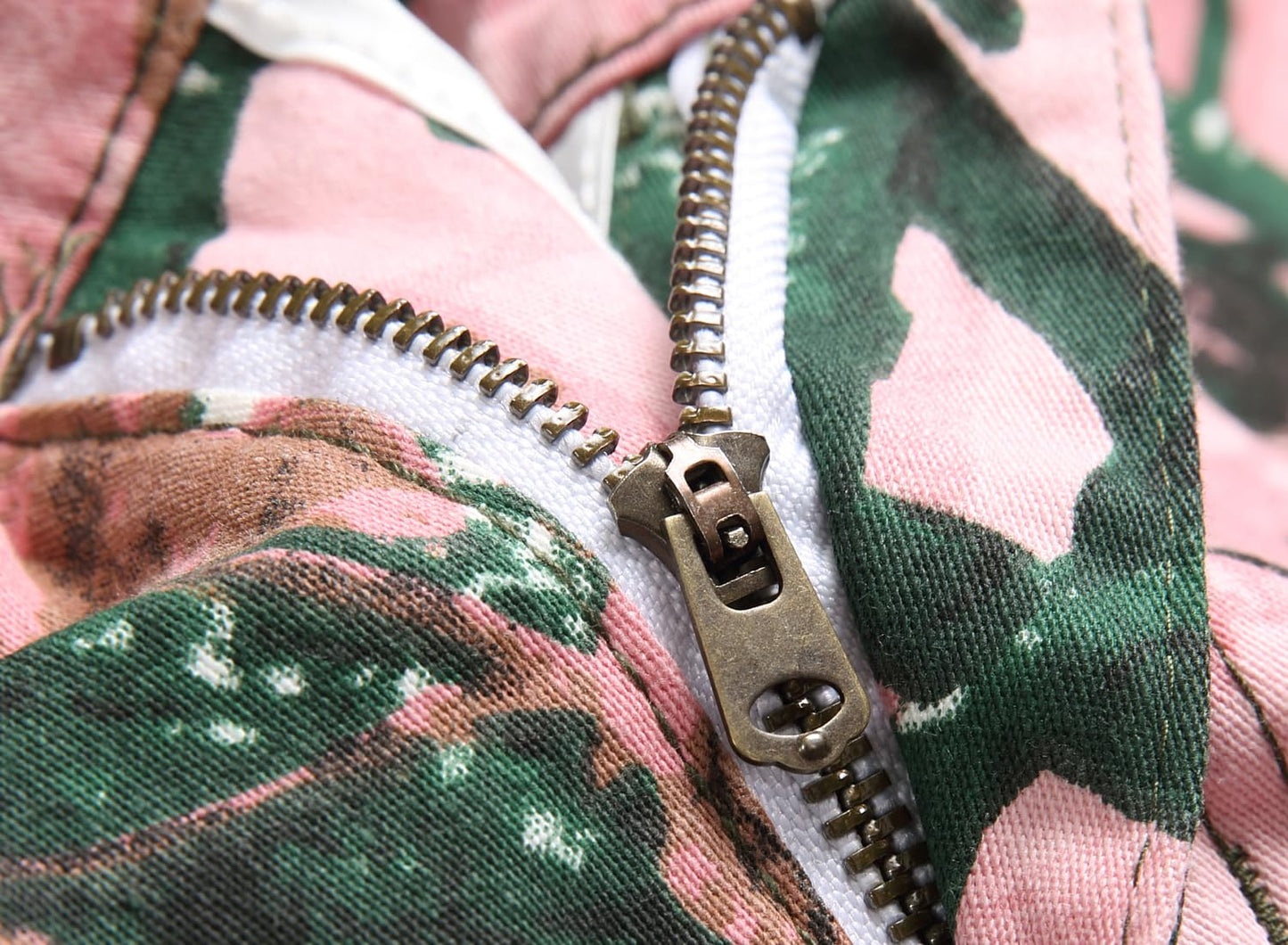 Boy's Skinny Fit Cotton Camo Jeans, Camouflage Printed Fashion Casual Pants