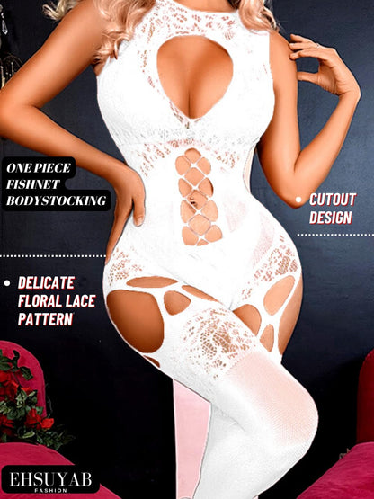 Women Body Stockings Sexy, Exotic Dancer Fishnets Lingerie Glow Party, Fishnet Bodysuit Rave Outfits Club Plus Size