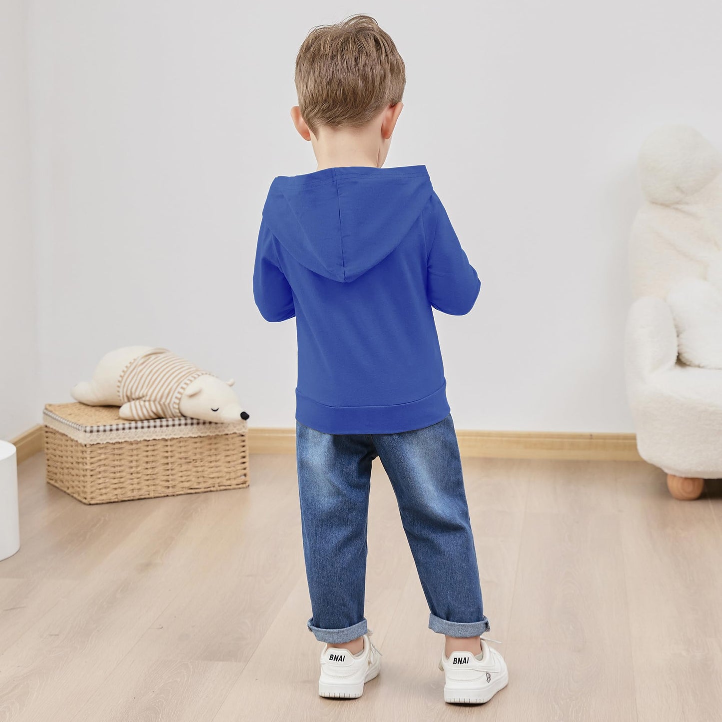 YUEMION Toddler Boy Clothes Long Sleeve Print Hoodies +Denim Pants 2Pcs Fall Winter Sweatshirt Baby Boy Outfits Set 1-6Y