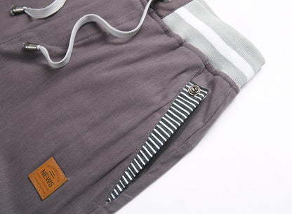 Big Boy's Casual Shorts Summer Cotton Classic Fit Drawstring Elastic Waist Beach Shorts with Pockets