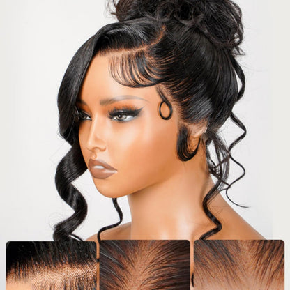 Asteria Curly Human Hair Wig 7x4 Ready To Wear Glueless Wigs Human Hair Pre Plucked Pre Cut Curly Lace Front Wigs Human Hair Wigs For Black Women 16 Inch