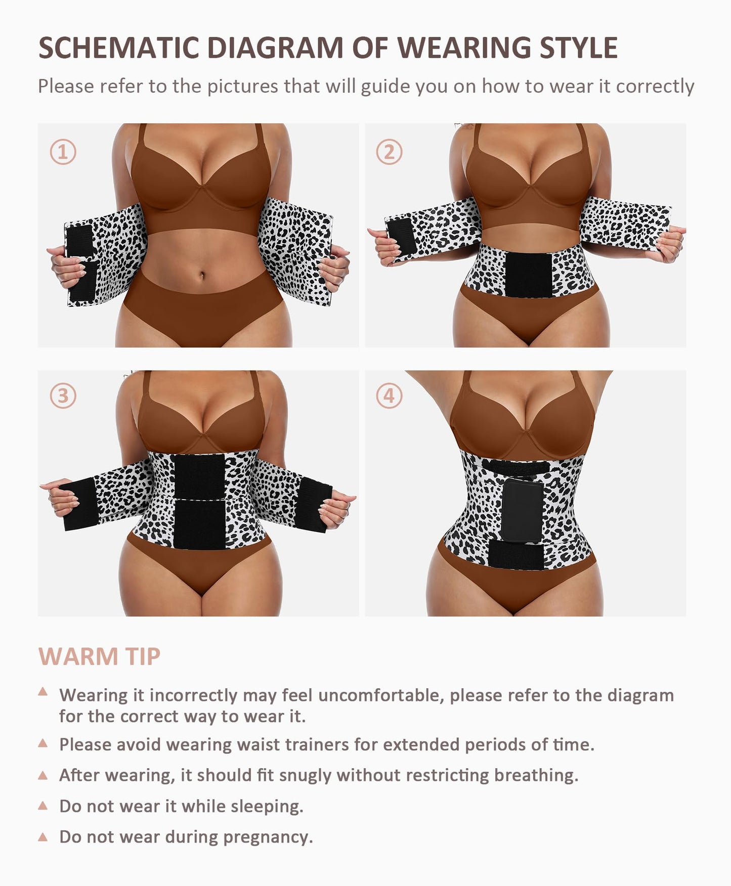 FeelinGirl Waist Trainer Belt Waist Cincher Trimmer Ab Belt Tummy Control Body Shaper with Triple Wrap Women and Men