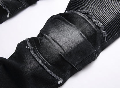 Fashion Slim Jeans Men Stretch Denim Pants