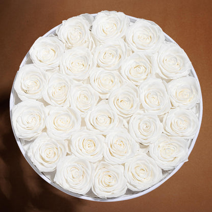 47 Flowers in a Luxury Suede Box, Birthday Gifts for Women, Preserved Flowers, Mothers Day Roses Gift for Mom, Red