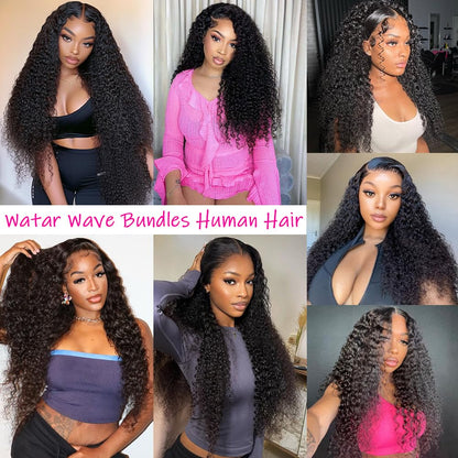 14A Body Wave Bundles Human Hair 20 22 24 Inch 100% Brazilian Virgin Real Raw Human Hair Bundles Body Wave Thick Weave Natural Color (20 22 24 Inch)