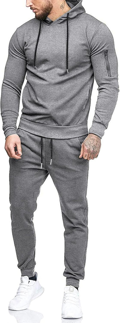 COOFANDY Men's Tracksuit 2 Piece Hooded Athletic Sweatsuits Casual Running Jogging Sport Suit Sets