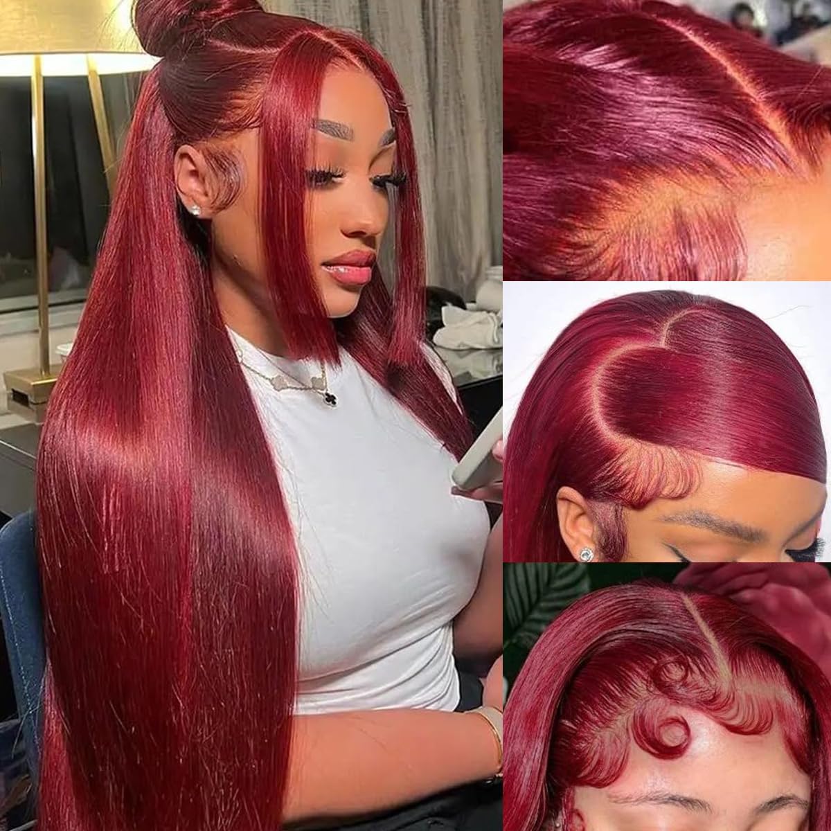 13x6 Straight Lace Front Wigs Human Hair 200 Density HD Transparent Lace Frontal Human Hair Wigs for Women Glueless Wigs Human Hair Pre Plucked 28 Inch