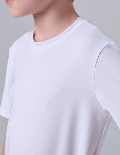 5 Pack Boys Athletic Shirts, Youth Activewear Dry Fit Tshirts for Kids, Short Sleeve Tees, Bulk Athletic Performance Clothing