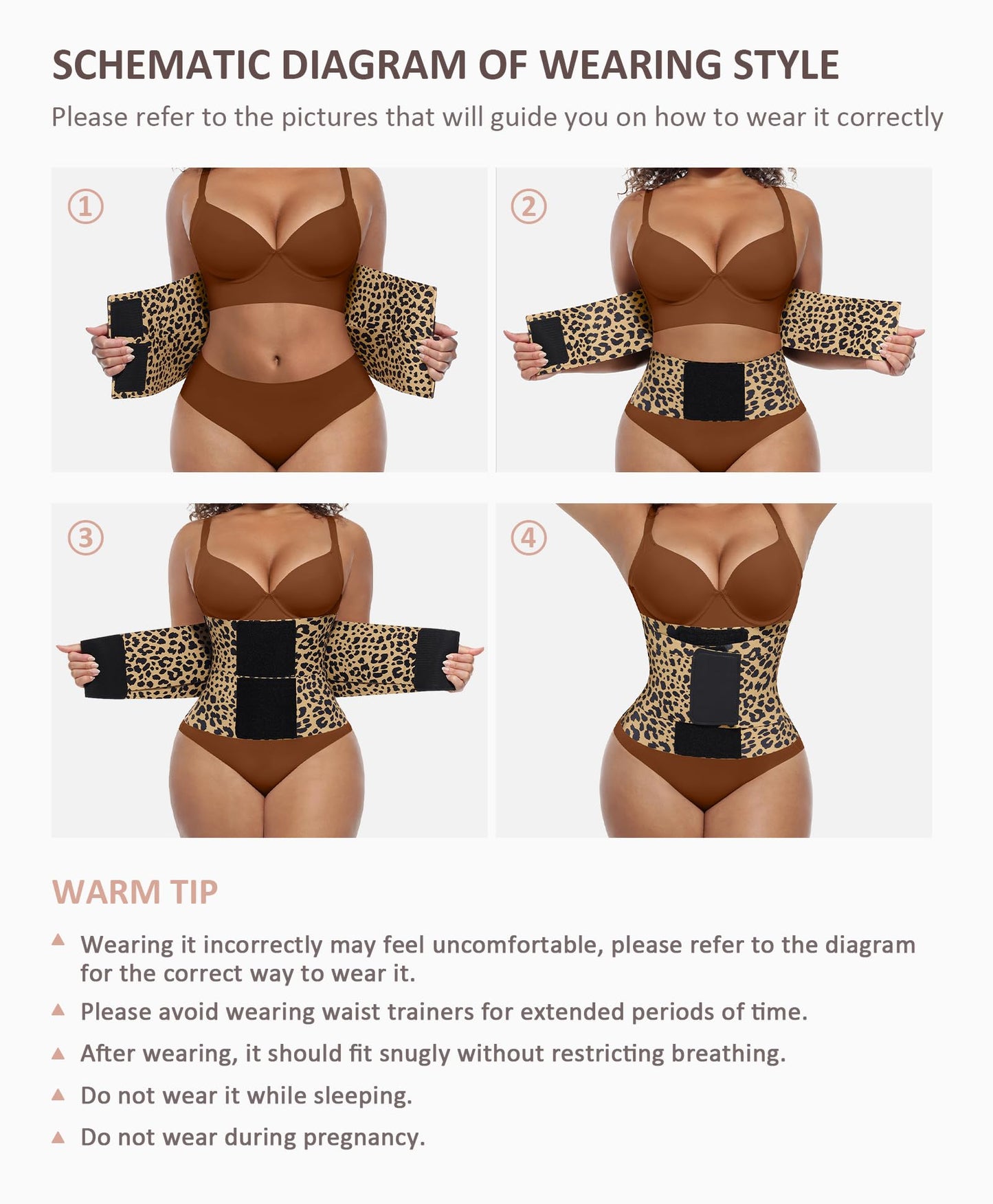 FeelinGirl Waist Trainer Belt Waist Cincher Trimmer Ab Belt Tummy Control Body Shaper with Triple Wrap Women and Men
