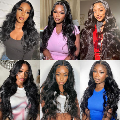14A Body Wave Bundles Human Hair 20 22 24 Inch 100% Brazilian Virgin Real Raw Human Hair Bundles Body Wave Thick Weave Natural Color (20 22 24 Inch)