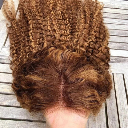 20Inch Deep Wave Lace Front Wigs Human Hair-13x4 HD Transparent Deep Wave Frontal Wigs Human Hair Glueless Curly Wigs for Women 200% Density Curly Lace Front Human Hair Pre Plucked with Baby Hair