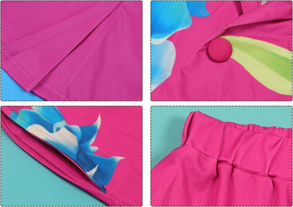 Sexy Blazer Shorts Suits for Women Floral Open Front Blazers Business Casual Shorts 2 Piece Set