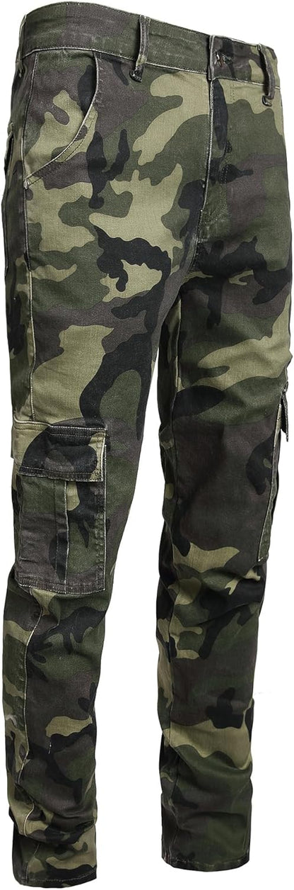 Men's Casual Stylish Straight Slim Fit Jeans Young Hiphop Skinny Denim Pants