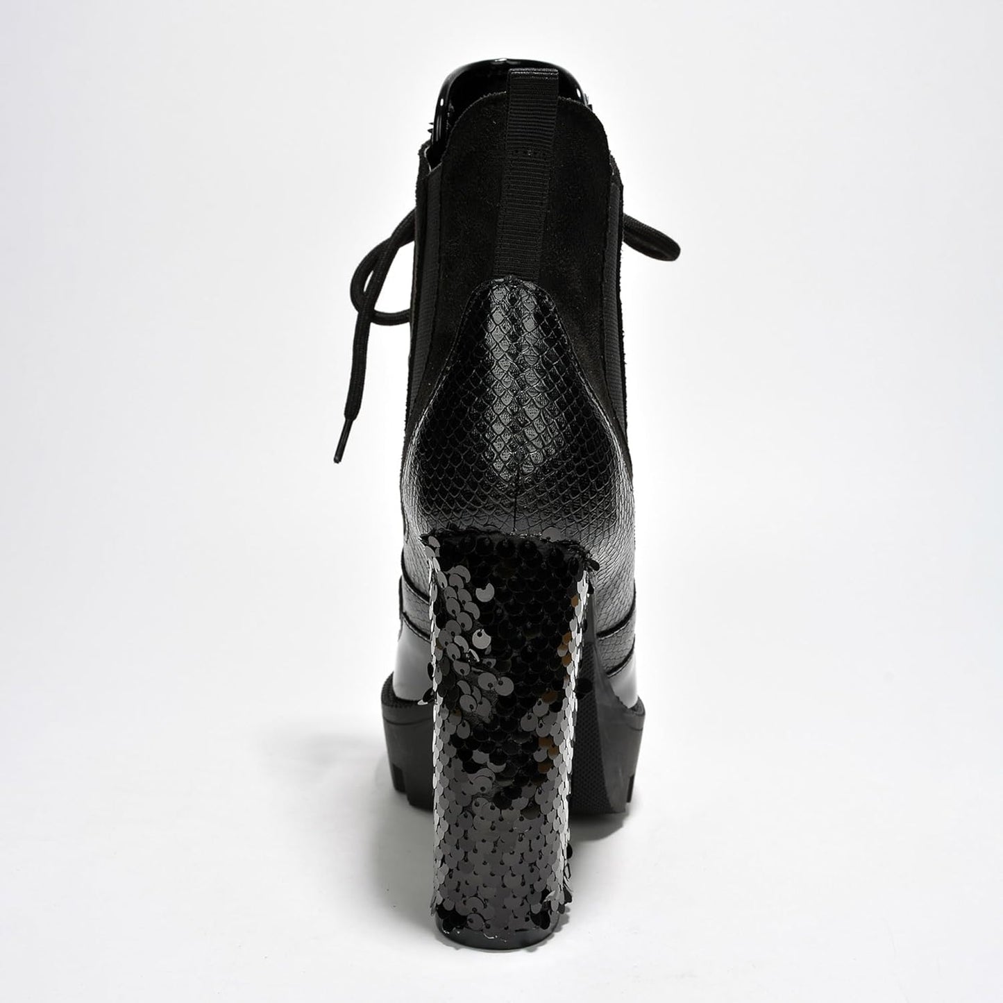 Women's Rhinestone Cowboy Booties - Western Ankle Boots with Pointed Toe, Block Heel & Lace-Up Design for Casual Dress or Party | Stylish Comfortable Short Booties (Nell)