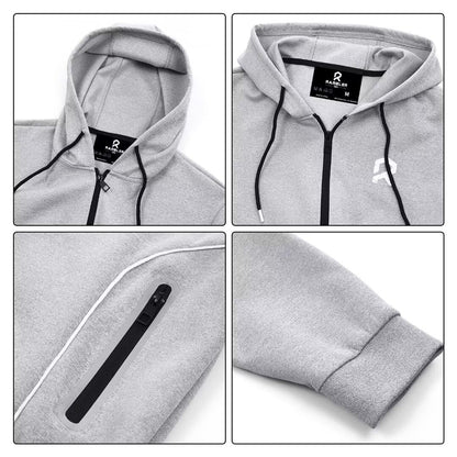 R RAMBLER 1985 Men's Tracksuit Active fashion Hoodie outifts zip sweatsuit set jogger sportswear