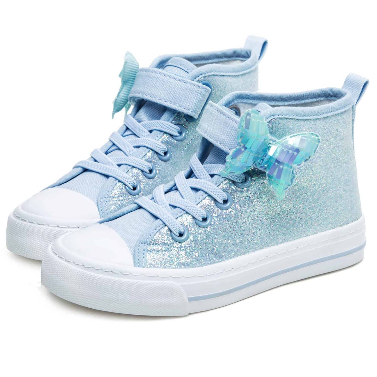 Toandon Kids Adorable Fashion High Top Casual Canvas Sneakers