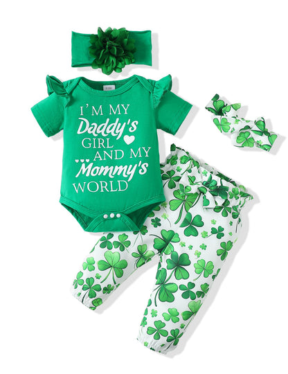 SUNNY PIGGY Newborn Infant Baby Girl Clothes Ruffle Romper Toddler Girl Floral Cotton Pant Sets Girls Clothing Outfit