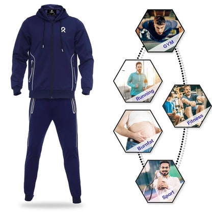 R RAMBLER 1985 Men's Tracksuit Active fashion Hoodie outifts zip sweatsuit set jogger sportswear