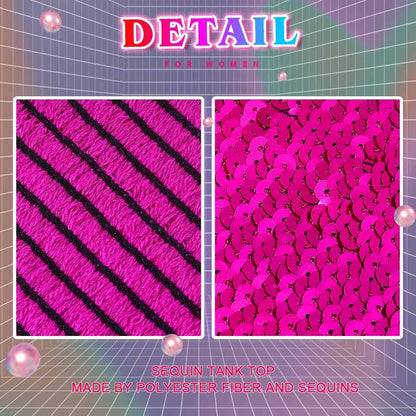 Nicute Sequin Tube Top Sparkly Crop Tops for Women