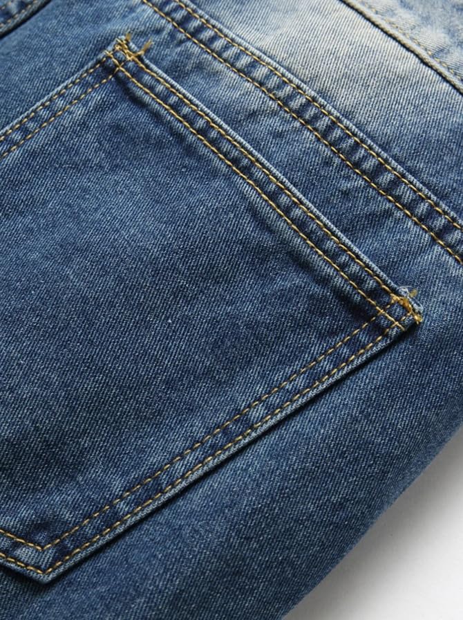 Boy's Skinny Fit Ripped Destroyed Distressed Fashion Kids Denim Jeans Pants