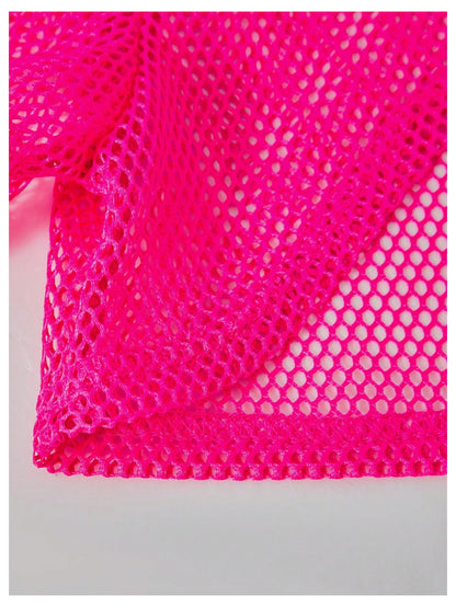 SOLY HUX Girl's Graphic 3 Piece Outfits Sheer Crop Tee and Cami Top with Jeans Pants Set