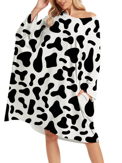 Plus Size Moo Moos for Women Oversized Sleep Shirts for Women Oversized Nightgown with Pocket Fit S-5XL