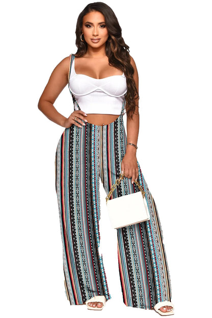 Nimsruc Womens Jumpsuit Casual Loose Sleeveless Adjustable Spaghetti Straps Wide Leg Pants Baggy Overalls With Pockets