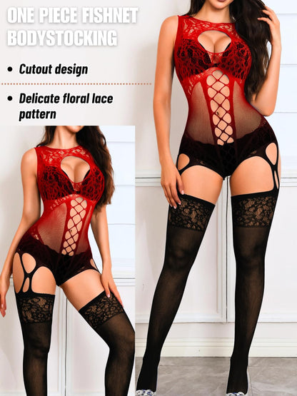 Women Body Stockings Sexy, Exotic Dancer Fishnets Lingerie Glow Party, Fishnet Bodysuit Rave Outfits Club Plus Size