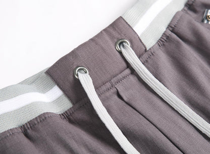 Big Boy's Casual Shorts Summer Cotton Classic Fit Drawstring Elastic Waist Beach Shorts with Pockets