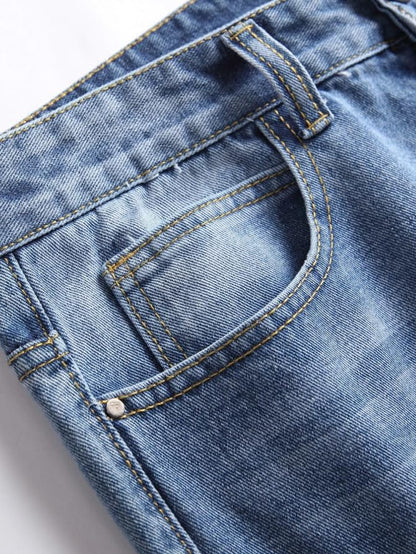 Boy's Skinny Fit Ripped Destroyed Distressed Fashion Kids Denim Jeans Pants