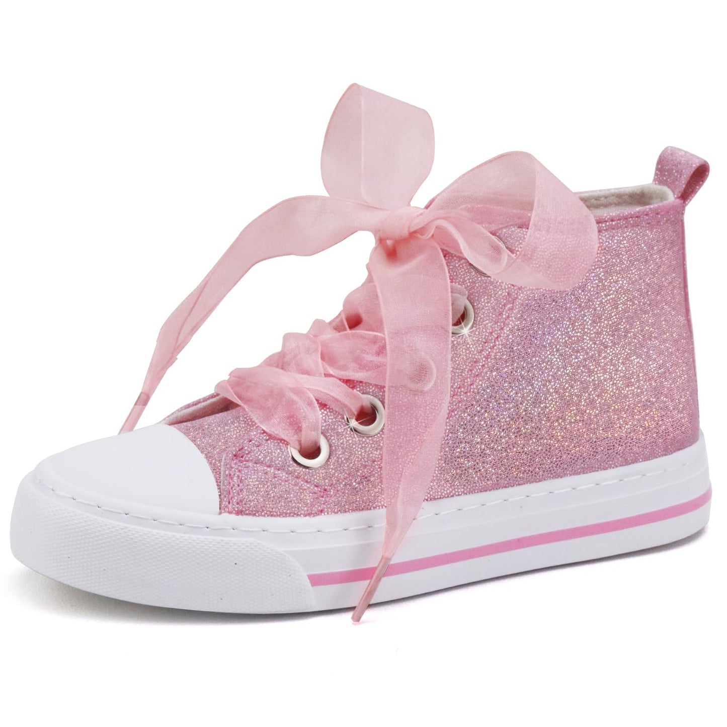 Toandon Kids Adorable Fashion High Top Casual Canvas Sneakers