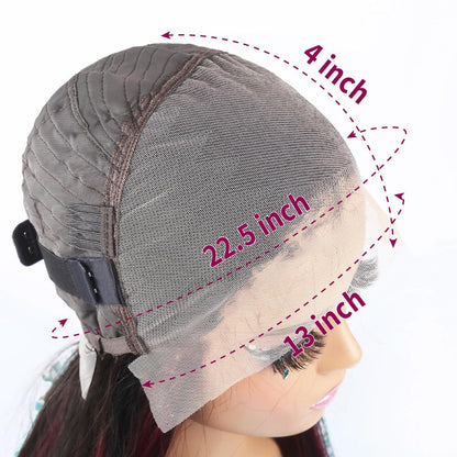 Water Wave 13x6 HD Transparent Lace Front Wigs Human Hair 180 Density Wet and Wavy Human Hair Wigs for Women Curly Lace Front Wig Human Hair Pre Plucked with Baby Hair Natural Color (18 Inch)