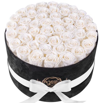 47 Flowers in a Luxury Suede Box, Birthday Gifts for Women, Preserved Flowers, Mothers Day Roses Gift for Mom, Red