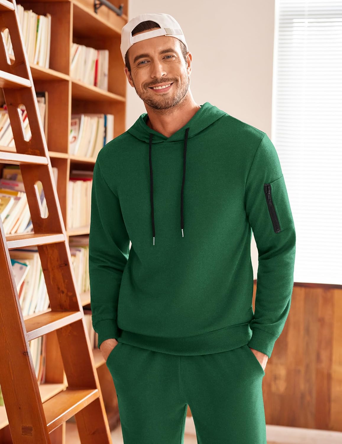 COOFANDY Men's Tracksuit 2 Piece Hooded Athletic Sweatsuits Casual Running Jogging Sport Suit Sets