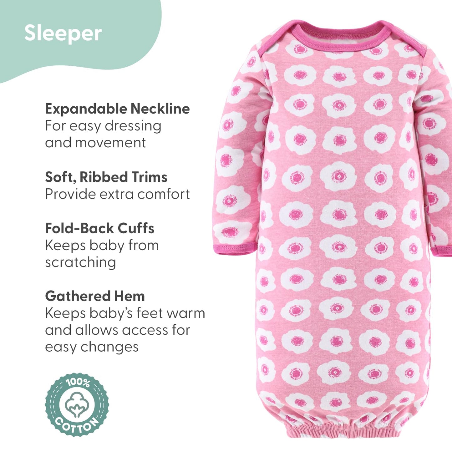 The Peanutshell Baby Girl Clothes & Essentials, Baby Layette Gift Set for Girls, Newborn Girl Gift Sets, Pretty in Pink