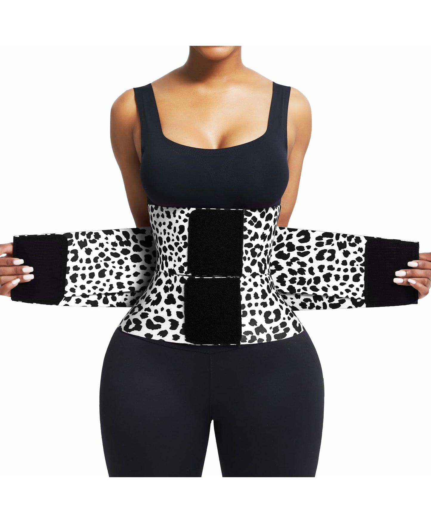 FeelinGirl Waist Trainer Belt Waist Cincher Trimmer Ab Belt Tummy Control Body Shaper with Triple Wrap Women and Men