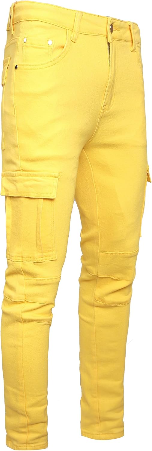 JUNBAOSS Men's Slim Fit Jeans Stretch Ripped Skinny Jeans for Men, Fashion Straight Leg Comfort Flex Waist Casual Pants