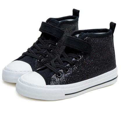Toandon Kids Adorable Fashion High Top Casual Canvas Sneakers