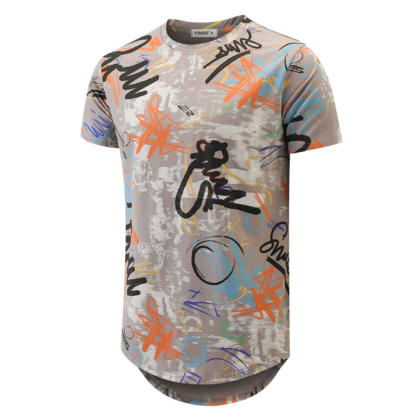 YININF Mens Hipster Hip Hop Short Sleeve Print T-Shirt Shirts Men