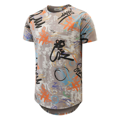 YININF Mens Hipster Hip Hop Short Sleeve Print T-Shirt Shirts Men