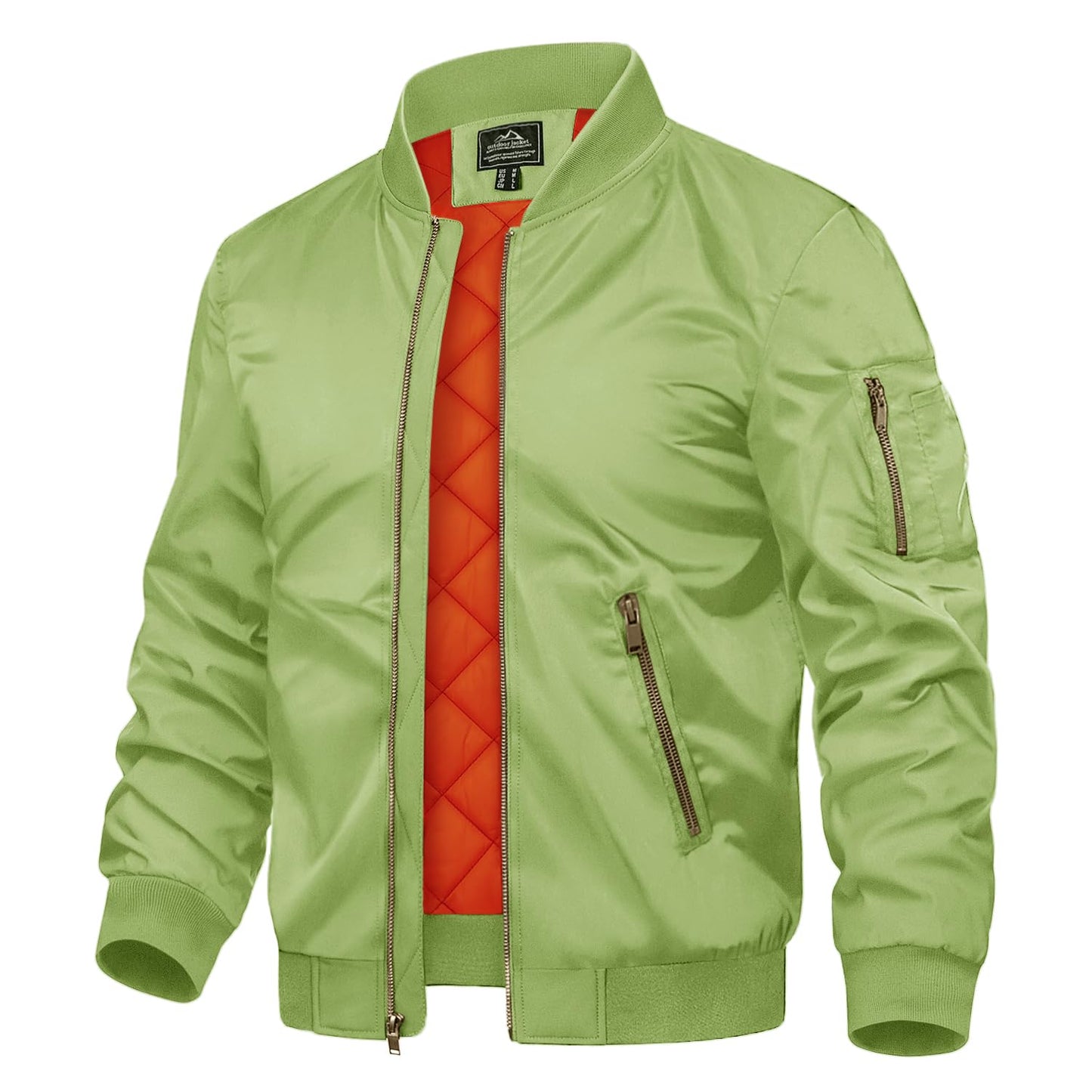 TACVASEN Men's Jackets-Bomber Jacket Fall Winter Warm Windbreaker Full Zip Casual Padded Coats
