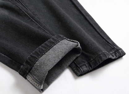 Boy's Ripped Jeans Stacked Skinny Fit Destroyed Distressed Fashion Comfy Denim Jeans Pants