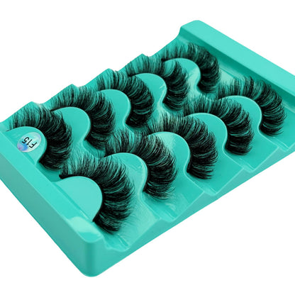 Mink Lashes Strip Eyelashes Volume False Eyelashes that Look Like Extensions Glamour Wispy Curly Fake Lashes 5 Pairs Pack